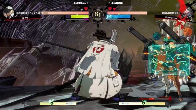 GGST | SQ (Ramlethal) VS Drop Top (Nagoriyuki) | Guilty Gear Strive High level gameplay
