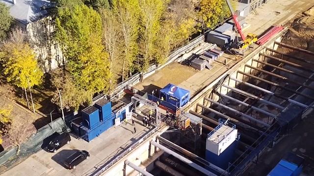 Монтаж и старт проходки ТПМК Лилия на станции Бульвар Генерала Карбышева Рублево-Архангельской линии
