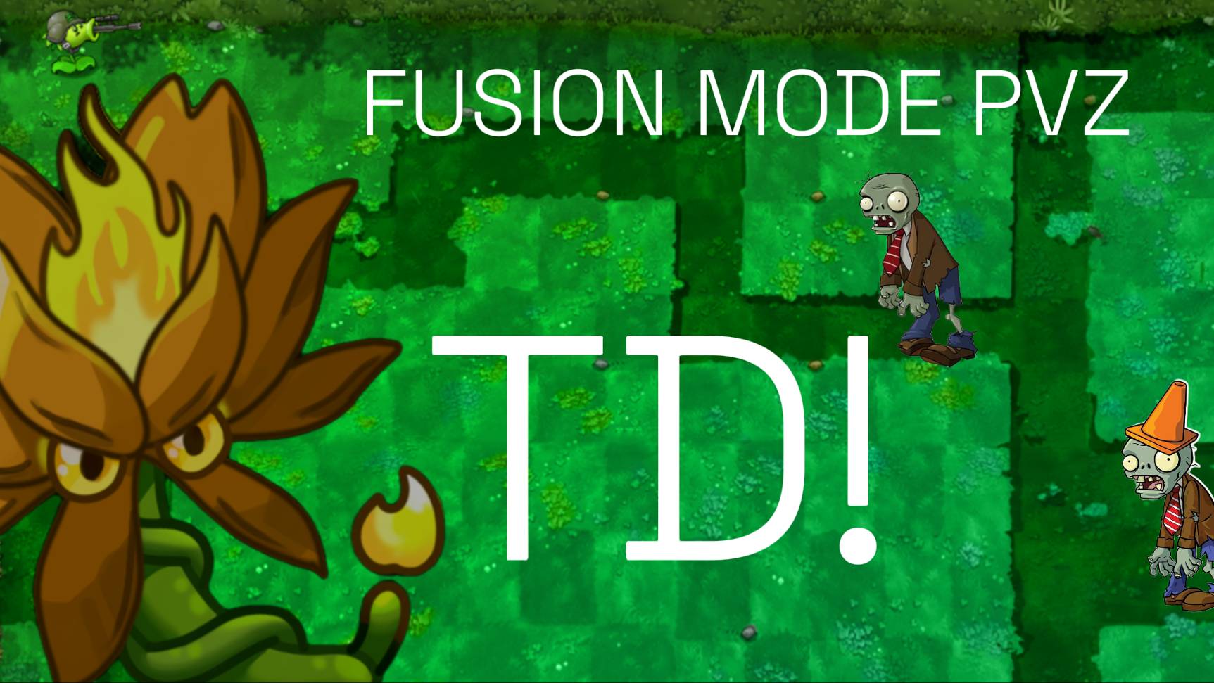 Играю первый раз TD в PlantsVsZombies fusion mode