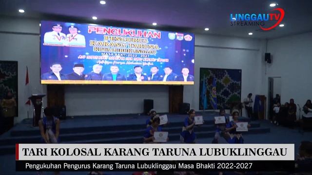 Menggelegar.... Tari Kolosal Karang Taruna Tampil Menggelegar di Kantor Walikota Lubuklinggau