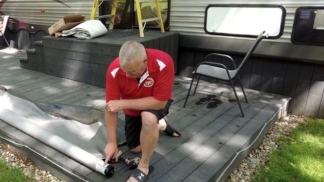 Replacing RV Awning Fabric / Fast and Easy with Fonzier Replacement Fabric