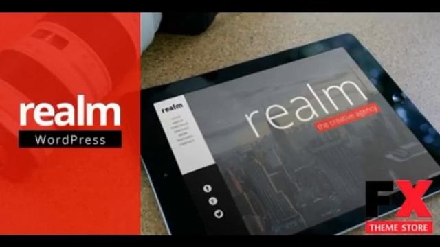 Preview REALM - One Page Parallax Retina WordPress Theme TFo