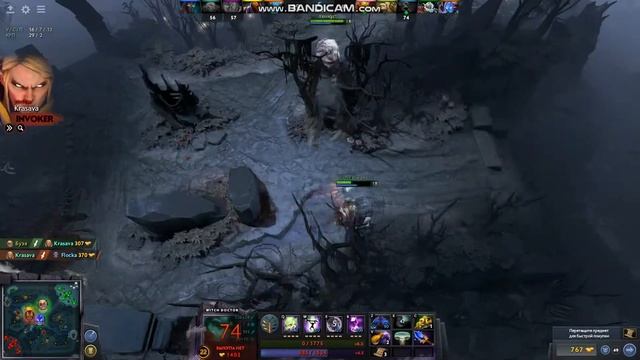 DOTA 2 - Witch doctor and Pudge, teamplay =) смотреть онлайн