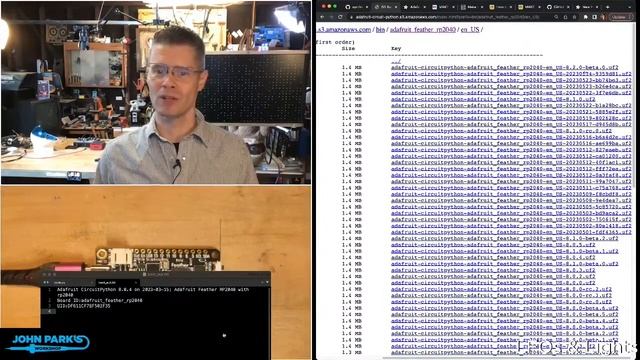 John Park's CircuitPython Parsec: S3 Builds of CircuitPython #adafruit #circuitpython