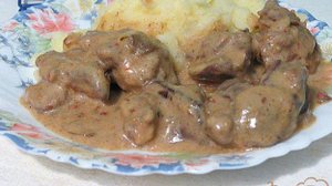 Куриная печень с аджикой