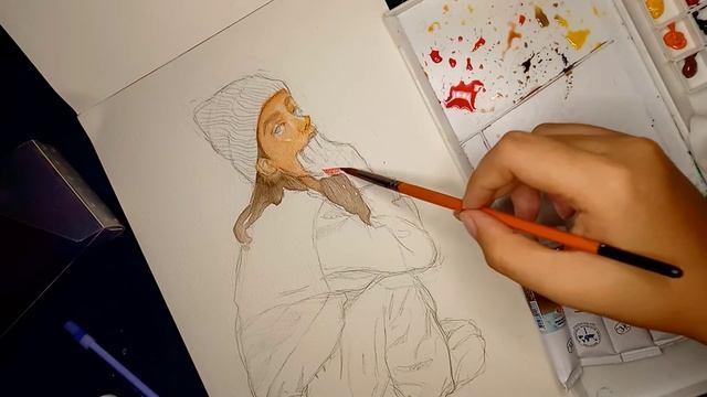 Trying WhiteNights Watercolor in tubes | My first artist-grade watercolor