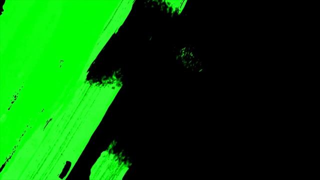 Переходы для видеомонтажа Переход кисточкой на зелёном фоне Transition with a brush Green Screen