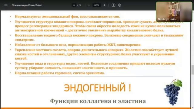 БИОЛАСТИН для красоты и здоровья | Не просто коллаген | 22.11.24г. | Дмитрий  Лукин