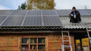 Монтаж солнечной станции.