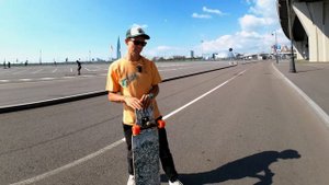 КАК ЗАПРЫГНУТЬ НА БОРДЮР НА ЛОНГБОРДЕ // LONGBOARD NO COMPLY