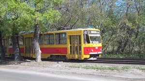 Трамвай Tatra T6B5SU-1035. Наш паровоз вперёд летит!