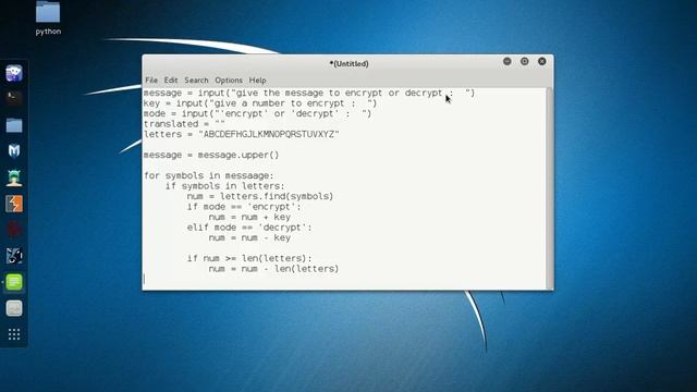 how  to make a simple CESAR CYPHER ENCRYPTION with python
