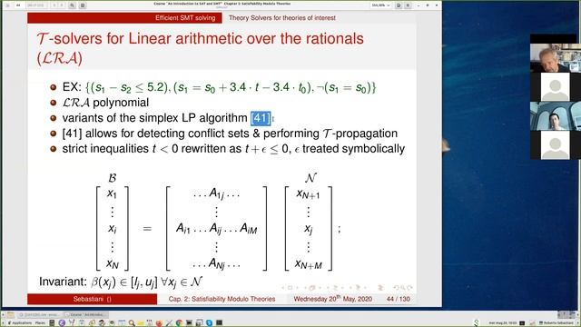 2020 05 20 CL8 Efficient SMT solving - Theory Solvers for theories of interest