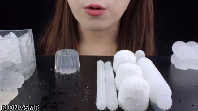【ASMR】CLEAR FOODS🤍 LYCHEE,KONPEITO BALL,BUBBLE SHERBET,JELLY BEANS MUKBANG 먹방 EATING SOUNDS