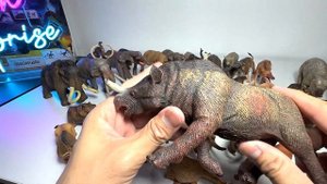 My Prehistoric Animals Collection - Woolly Mammoth, Smilodon, Daeodon, Moropus, Deinotherium
