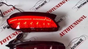 Катафоты в задний бампер на LEXUS RX330 (2003-2008) / TOYOTA HARRIER (2003-2013) КРАСНЫЕ