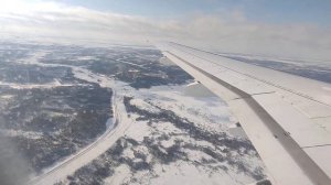 Полет над Ямалом Посадка в Аэропорту города Надым 29 Марта 2022г