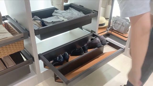 Выдвижная полка для обуви Unihopper с доводчиком clip-on Moka смотреть онлайн