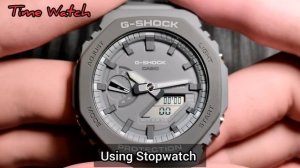 How to Set the Time Casio G-Shock GA-2110ET-8ADR @timewatchdc