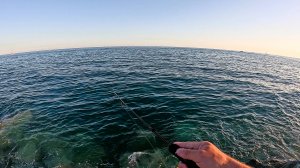 Вечерняя рыбалка на черном море. #rockfishing