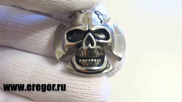 Кулон-подвеска "Череп-крест" P0038S