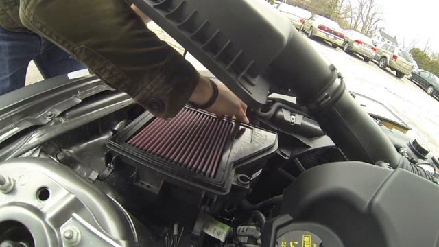2013 Mustang V6 K&N Air-Filter (Replacement/How To/Sound Check) смотреть онлайн