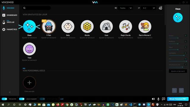 Présentation du logiciel Voicemod