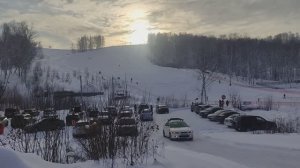 Калтан гора Солнечная. Бугельный подъемник