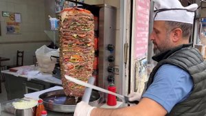 Amazing Turkish Shawarma! | Colorful Doner Kebab | Istanbul Street Food