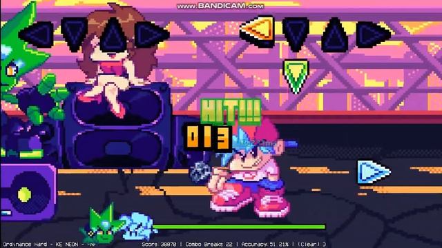 First time playing in arrow keys again-FNF Advent Neon смотреть онлайн