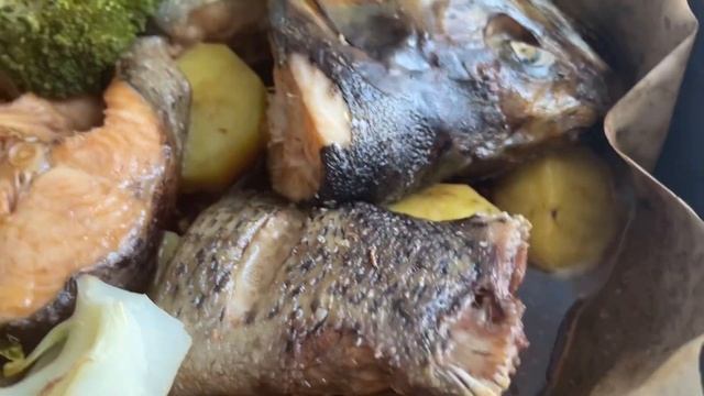 Ыстық көлдің (Ысык-Көл, Кыргызстан) форель балығы | Форель в духовке 🔥#форельвдуховке