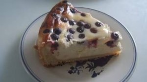 Творожный пирог (Чизкейк) с черникой. С днём рождения (1 год на Youtube) Маринкины творинки