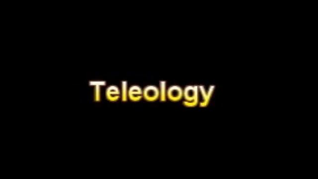 What Is The Definition Of Teleology