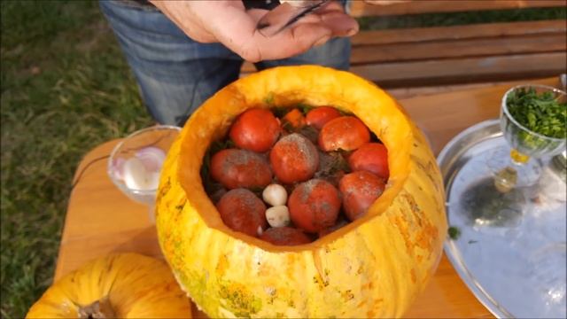 НЕВЕРОЯТНоЕ МЯСО с ОВОЩАМИ в ТЫКВЕ ЗАПЕЧЕНОЕ в ТАНДЫРЕ! Мясо с картошкой в Т_Full-HD