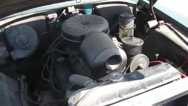 1955 Green / White Buick Century Engine смотреть онлайн