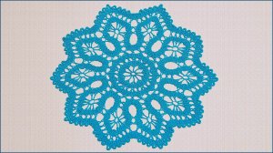 Салфетка брюггским кружевом. Салфетка крючком. Часть 4.