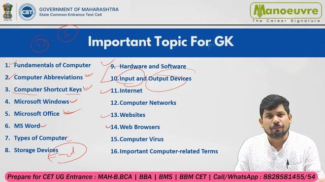MAH CET UG B.BBA | BMS | BBM 2024 - All About Computer Basics | Must Watch #mhcet