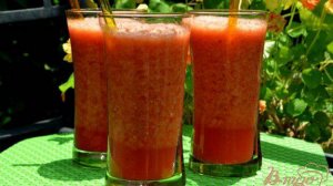 Лимонад апельсин и малина