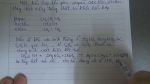 Tách riêng từng khí C3H8, C2H4, C2H2 ra khỏi hỗn hợp