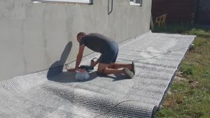 Отмостка в зиму для ленивых
