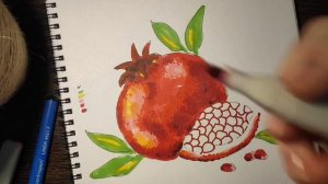 Как нарисовать гранат урок №7