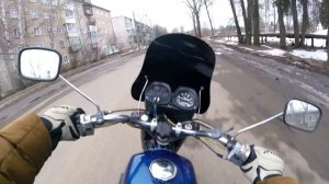 Первый выезд после зимы / ИЖ Планета 4 / Выехал ВЕСНОЙ - приехал ЗИМОЙ / 2 апреля 2022 г.