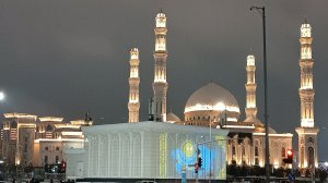 Новый год. Казахстан. Концерт и салют на площади. Астана