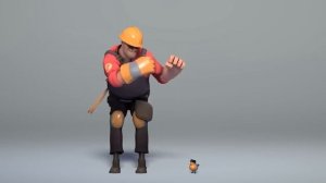 Pootis bird and Engineer singing and dancing to Hey ya (FULL VERSION)