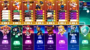 PAW Patrol: Chase vs Skye vs Marshall vs Rubble | TIles Hop EDM Rush