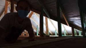 Черновой потолок и утепление чердака