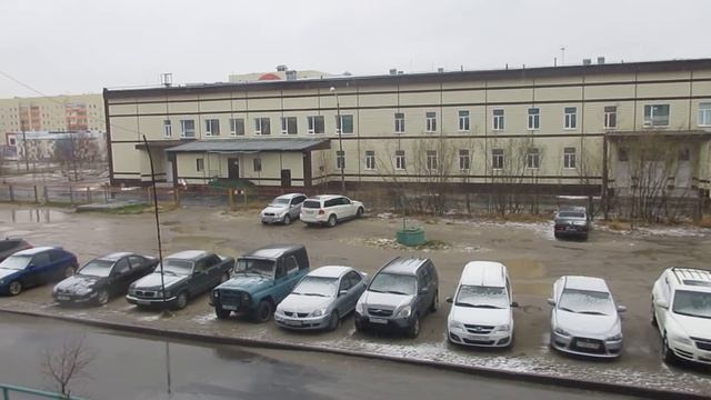 Майский снег посёлок Пангоды Надымский район 31 мая 2016г.