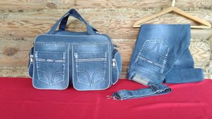 DIY Bag Jeans Fantasy Сумка из джинсов своими руками полный МК и выкройка Джинсовая Фантазия