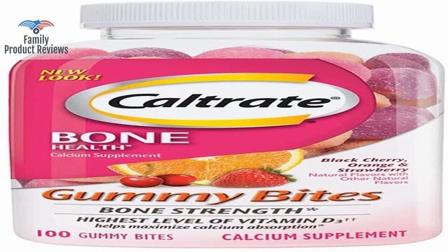 Caltrate Gummy Bites black cherry strawberry orange flavors 100 count Calcium and Vitamin D3 Su смотреть онлайн