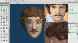 Процесс создания модели Жорж Милославский в Metasequoia4